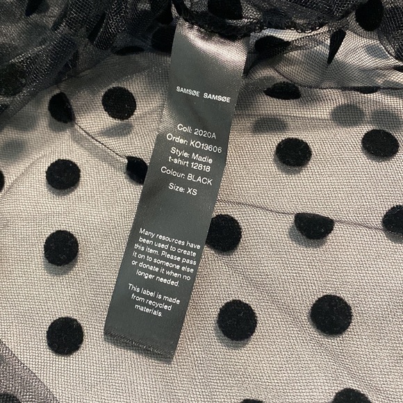 Samsoe & Samsoe Maddie polka-dot mesh top - Picture 5 of 5